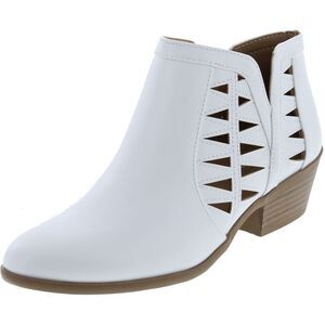 Soda Chance Off White Pu Womens boots 11 NEW